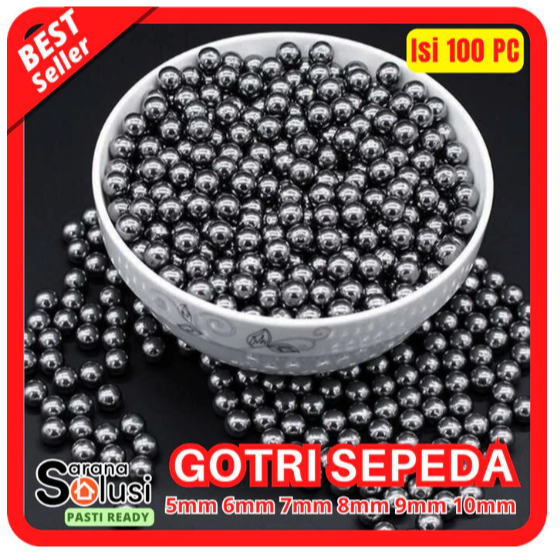 Gotri Sepeda Besi Ukuran 5mm-10mm Isi 100 Pcs