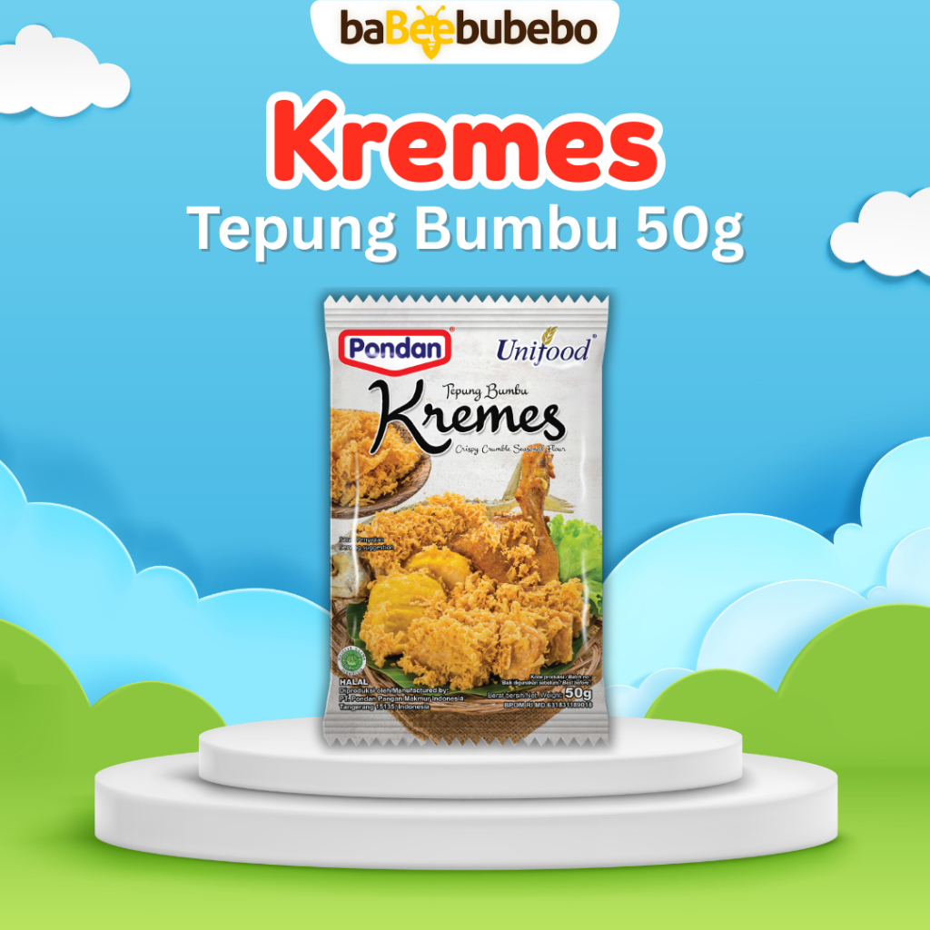 

Pondan Tepung Kremes Bumbu Kremesan 50gr Tepung Bumbu