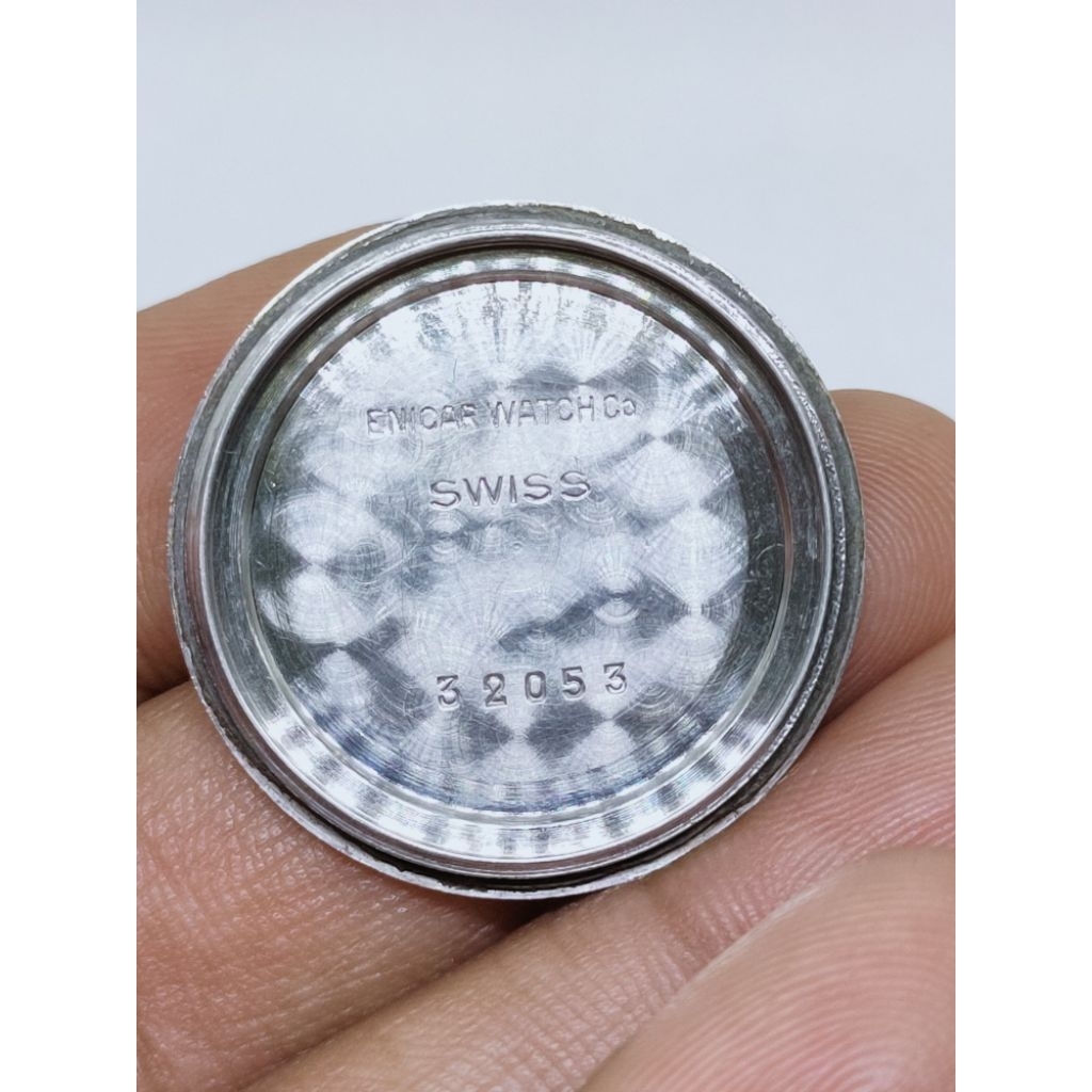 Enicar watch vintage part backcase militarywatch swiss made tutup mesin jam tangan antik part arloji