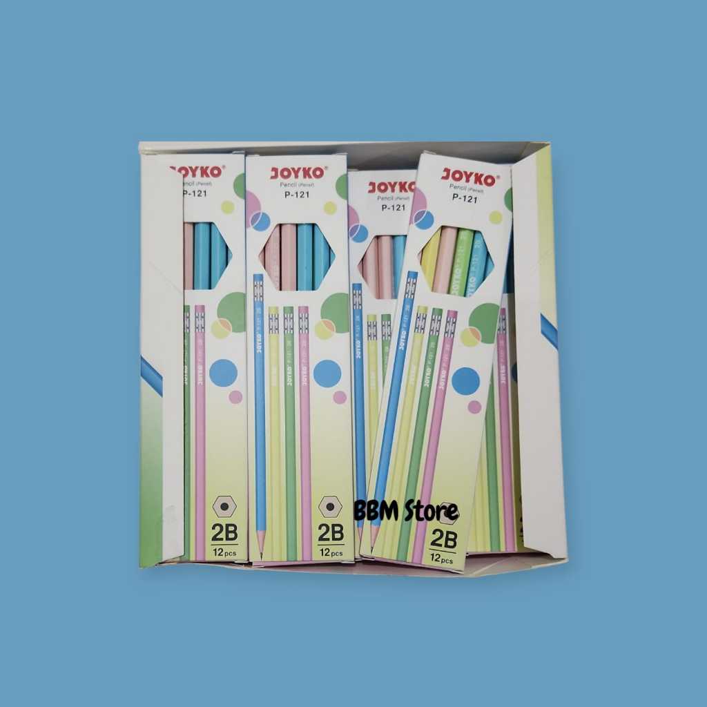 

Pensil PENGHAPUS JOYKO P-121 2B Warna Pastel 1 Lusin Isi 12 Pcs MURAH