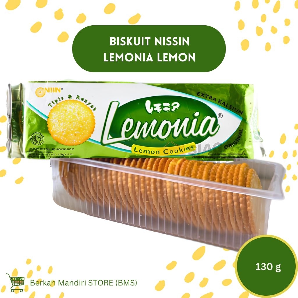 

Biskuit Nissin Lemonia Lemon 130gr – Renyah, Gurih & Segar Rasa Lemon