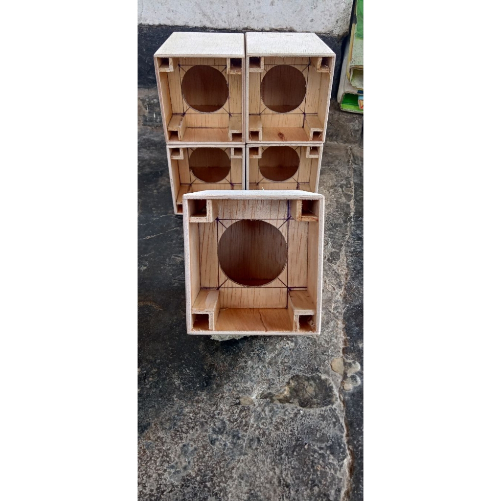 Box planar singgel/1 lubang speaker 2 inchi karakter subwofer