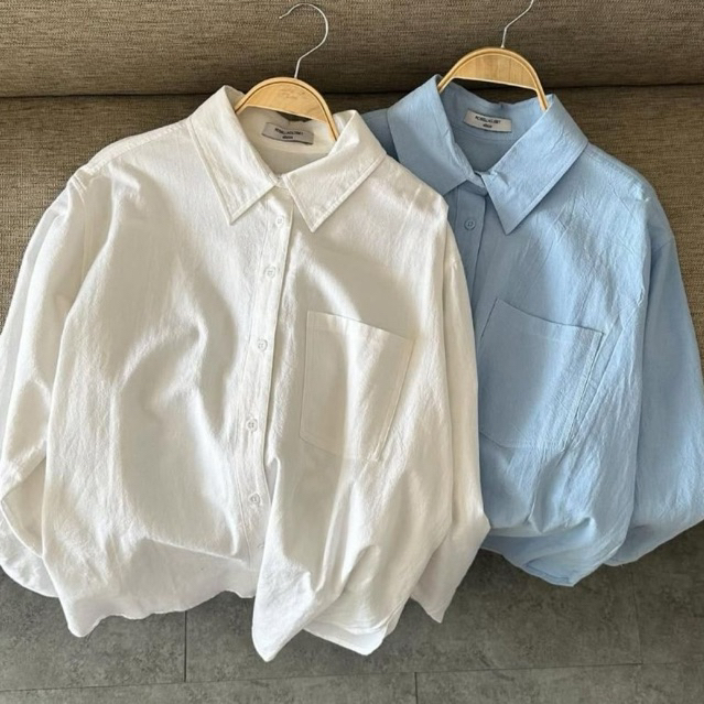 (𝐑𝐨𝐬𝐞𝐥𝐥𝐚𝐜𝐥𝐨𝐬𝐞𝐭) SO HEE SHIRT | Kemeja oversized korea| kemeja berbahan linen import