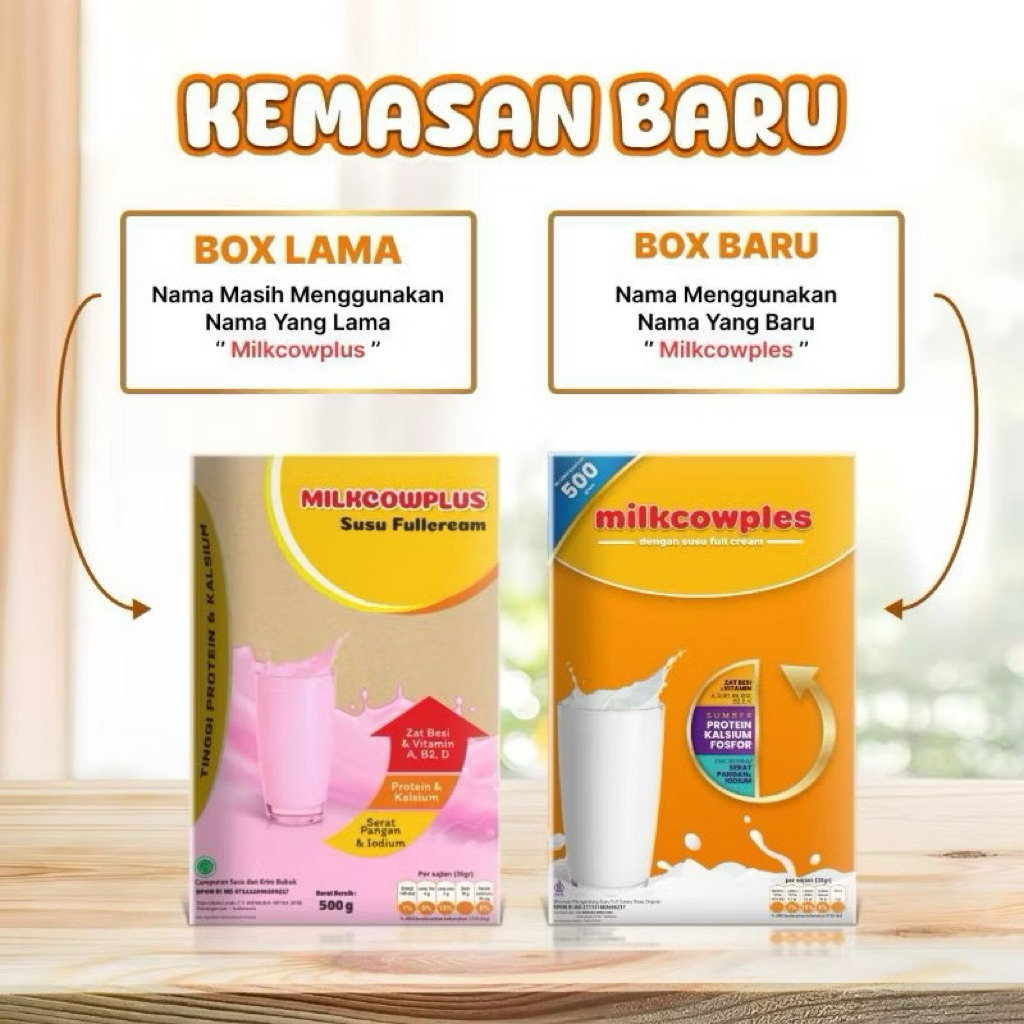 

[PAKET ISI 2 = 1kg ]milkcowplus susu gemuk tinggi 500 gram