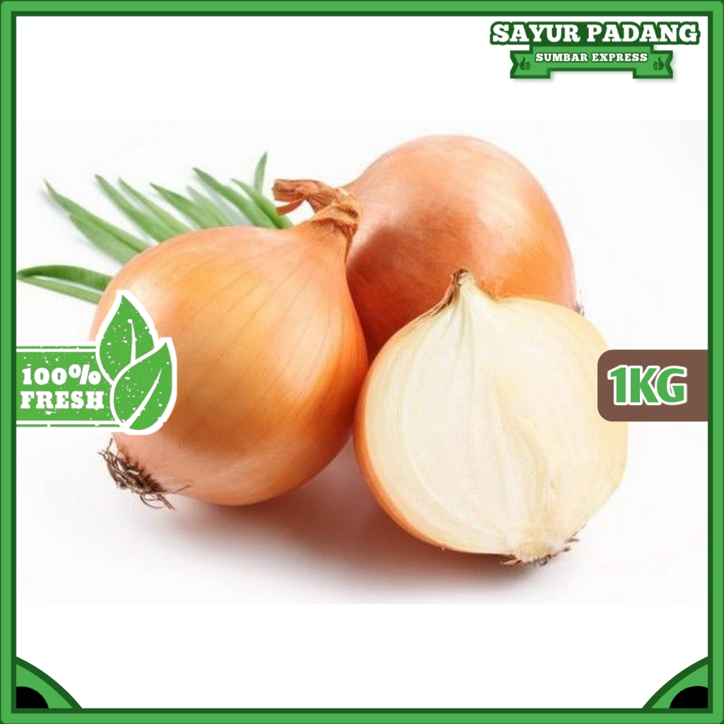 

BAWANG BOMBAY 1KG PREMIUM UK 50\60 BOMBAY FRESH SAYUR PADANG