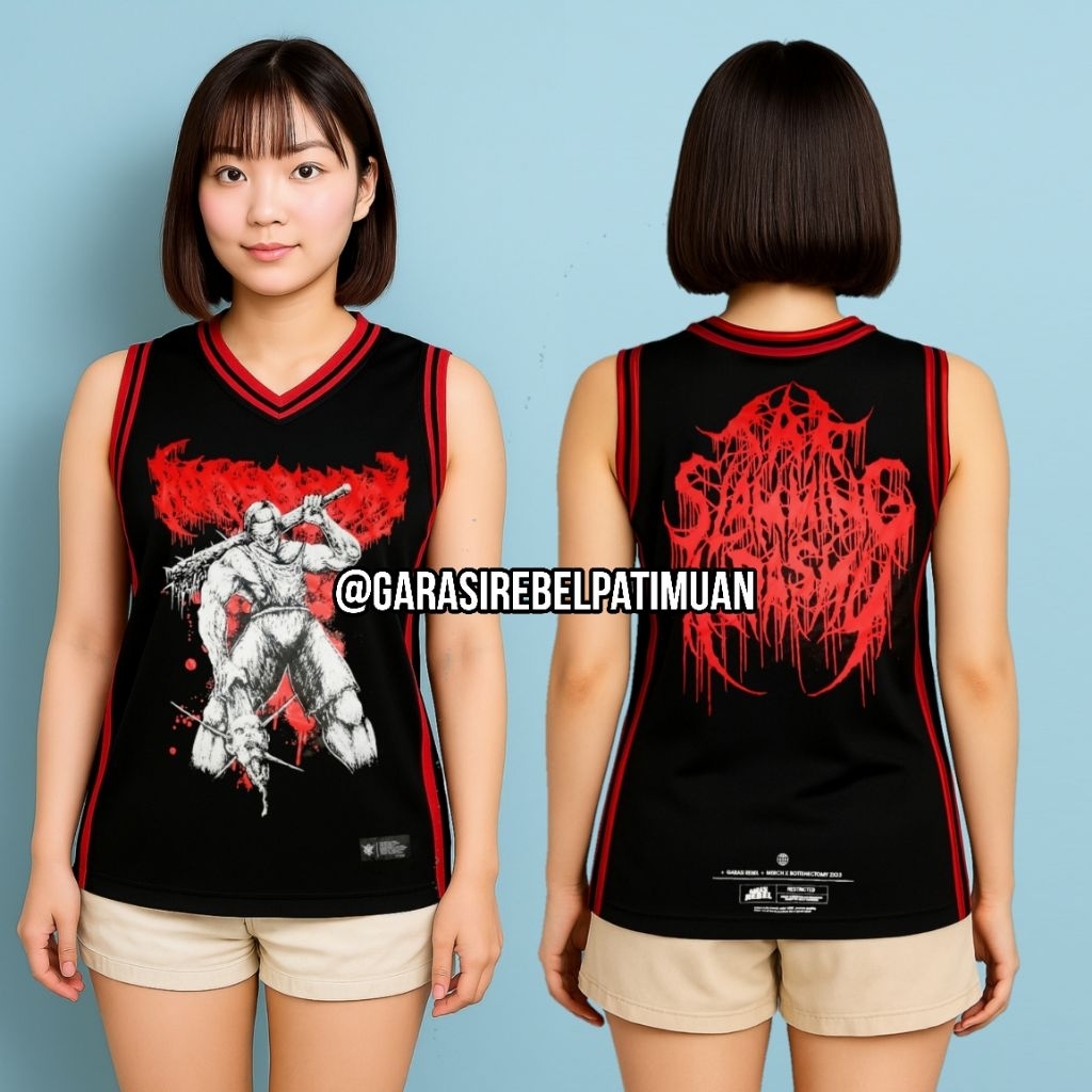 Original Jersey Rottenectomy Tak Slamming Ndasmu X Garasi Rebel Distro Jersey Basket Lekbong Slammin