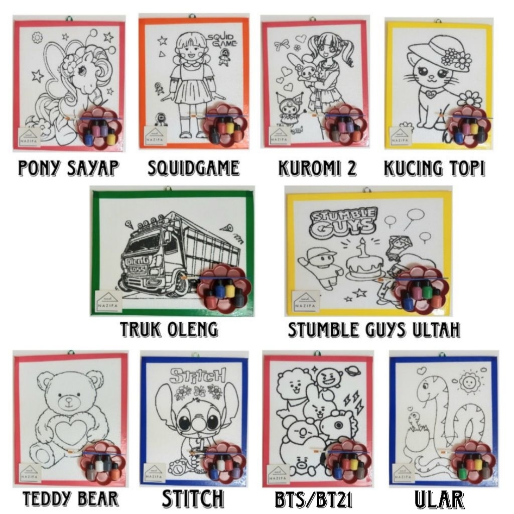 

PAKET GABUS LUKIS | STEROFOAM MEWARNAI #1