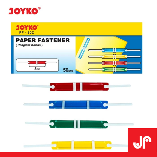 

JOYKO PAPER FASTENERS PF-50C / PAPER FASTENER PENGIKAT KERTAS WARNA MIX 1 BOX 50 PCS