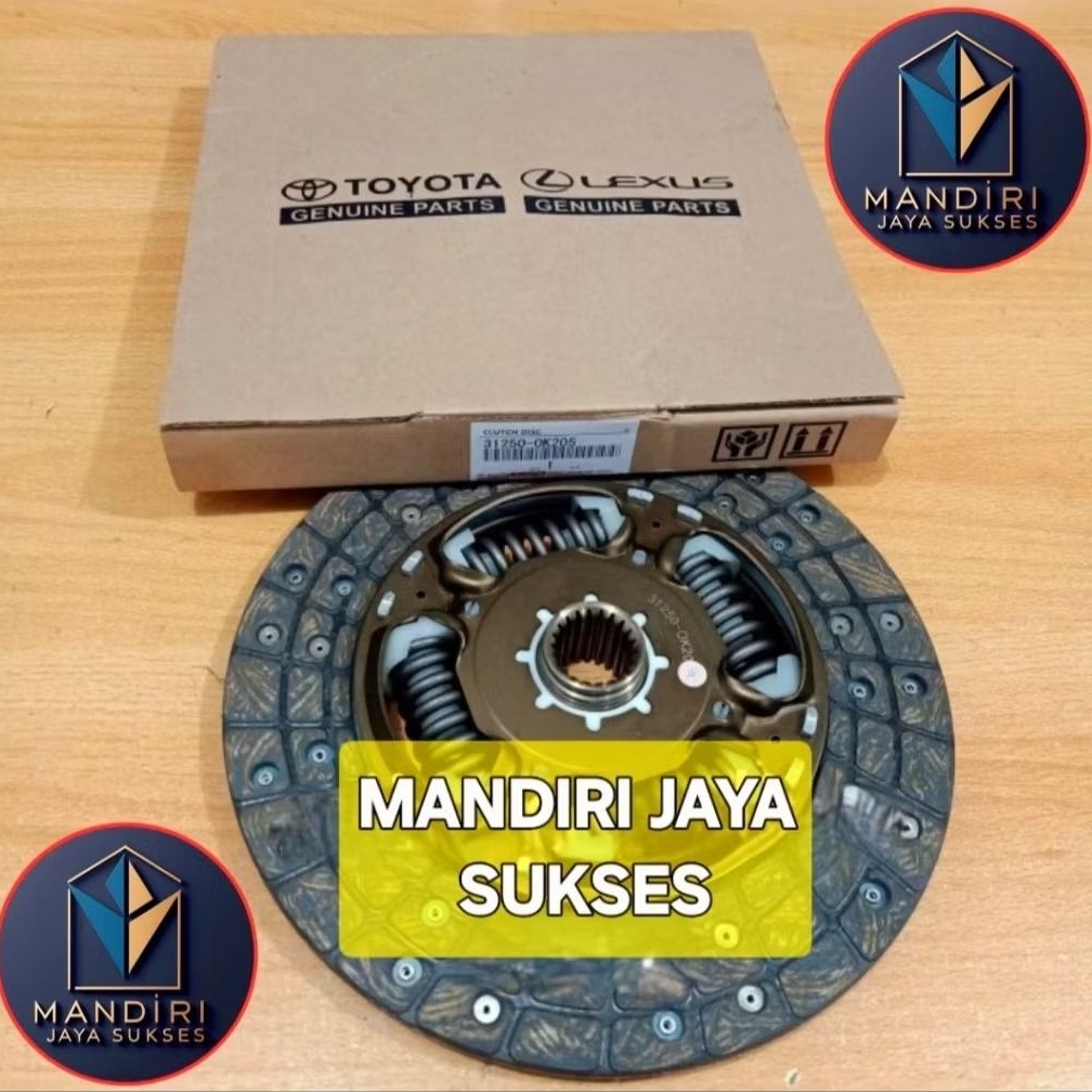 CLUTCH DISC / KAMPAS KOPLING ASLI TOYOTA HILUX FORTUNER 2.5cc DIESEL 31250-0K205 ORIGINAL
