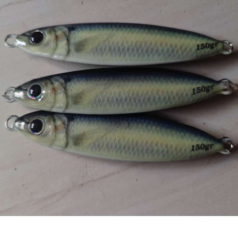 metal jig full gid  30-150 gram 30-150 gram motif ikan asli