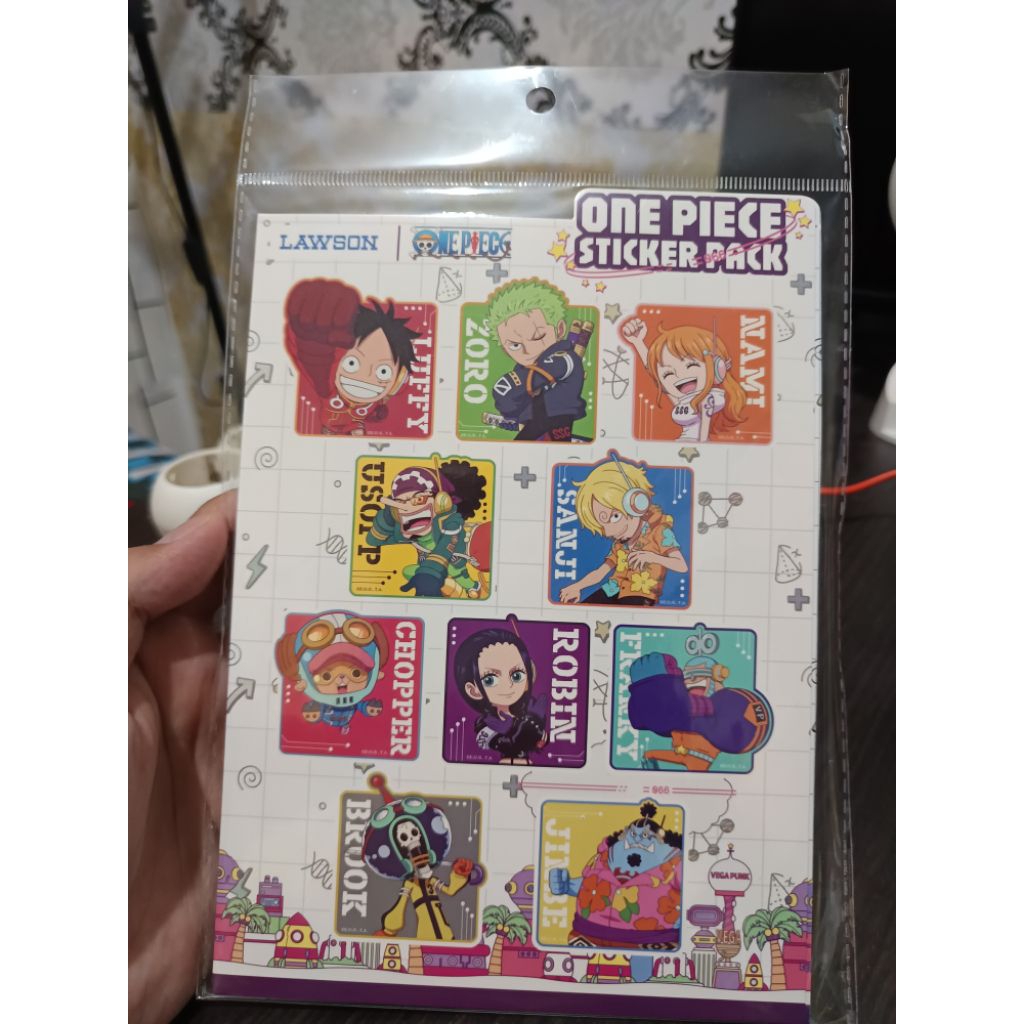 

One piece sticker pack x lawson limited edition
