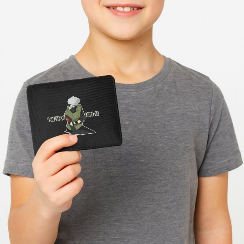 Brotherbag - Dompet Kanvas Lipat Anak Laki-Laki Karakter Naruto Kakashi Hatake