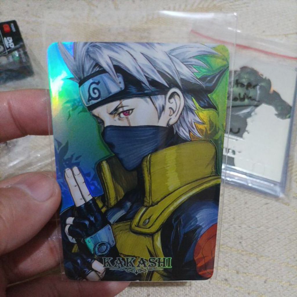 Kartu Naruto Kakashi Sensei Hologram Laser | RARE
