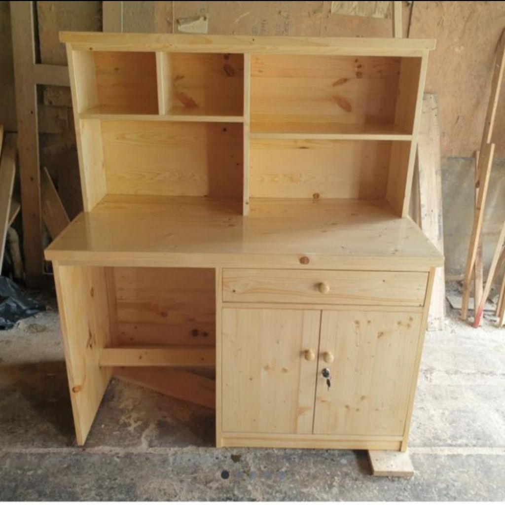 meja rias/meja belajar/meja kerja kayu jati belanda serbaguna