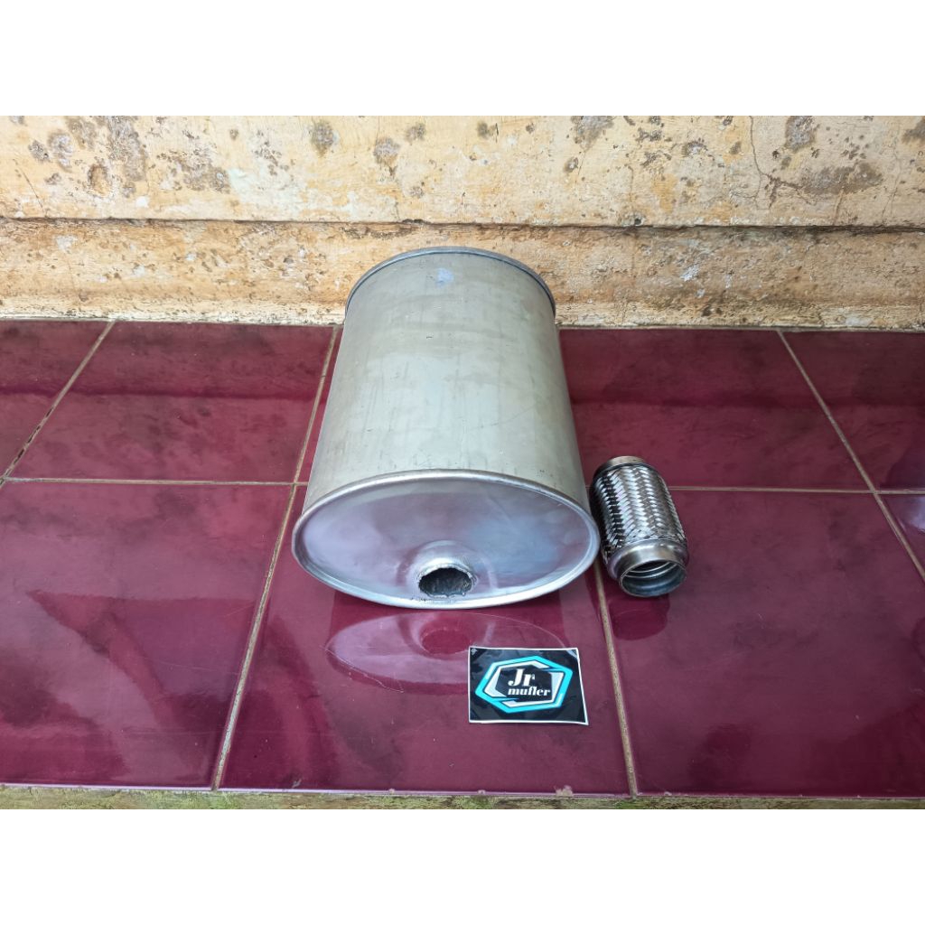 satu paket flexsibel dan tabung standar knalpot mobil honda jazz, genio, city, crv, Hrv