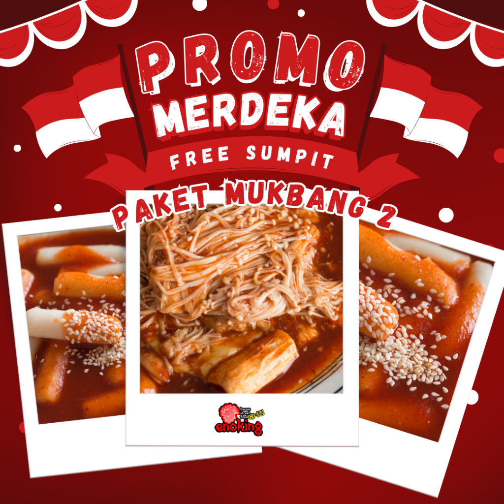 

PAKET 60K FREE SUMPIT (TTEOBOKKI ORIGINAL & ENOKI SPESIAL TOPING)