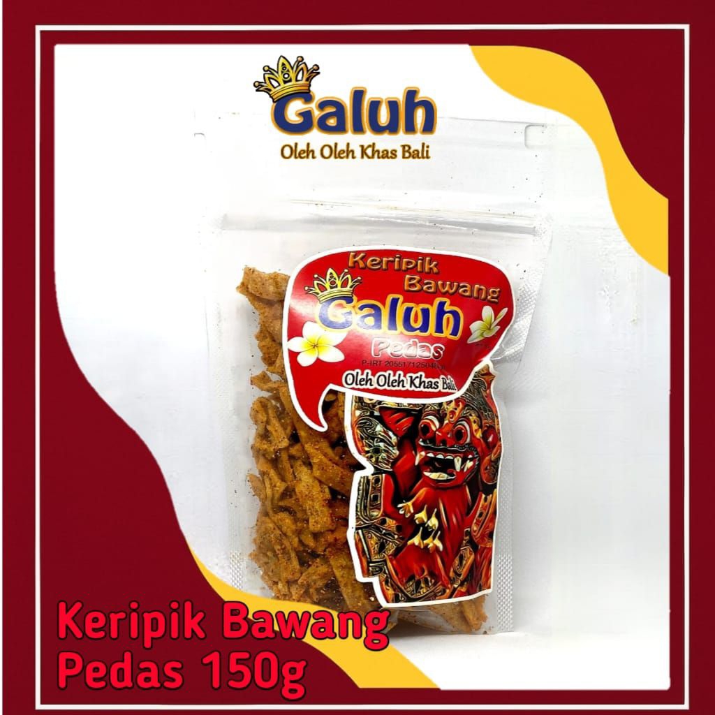 

Keripik Bawang Galuh 150g Renyah Pedas Halal Oleh Oleh Khas Bali Cemilan Murah
