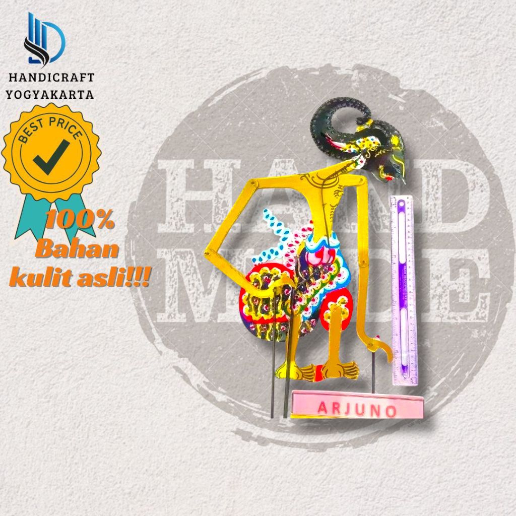 wayang kulit JANAKA JANOKO ARJUNA PERMADI 30 cm