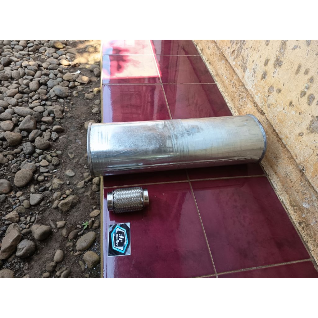 satu paket flexsibel dan tabung standar knalpot mobil kijang grand, kijang kapsul, lgx, sgx