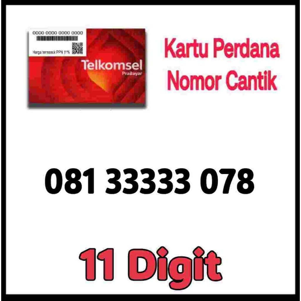 PERDANA TELKOMSEL NOMOR CANTIK SIMPATI 11 DIGIT
