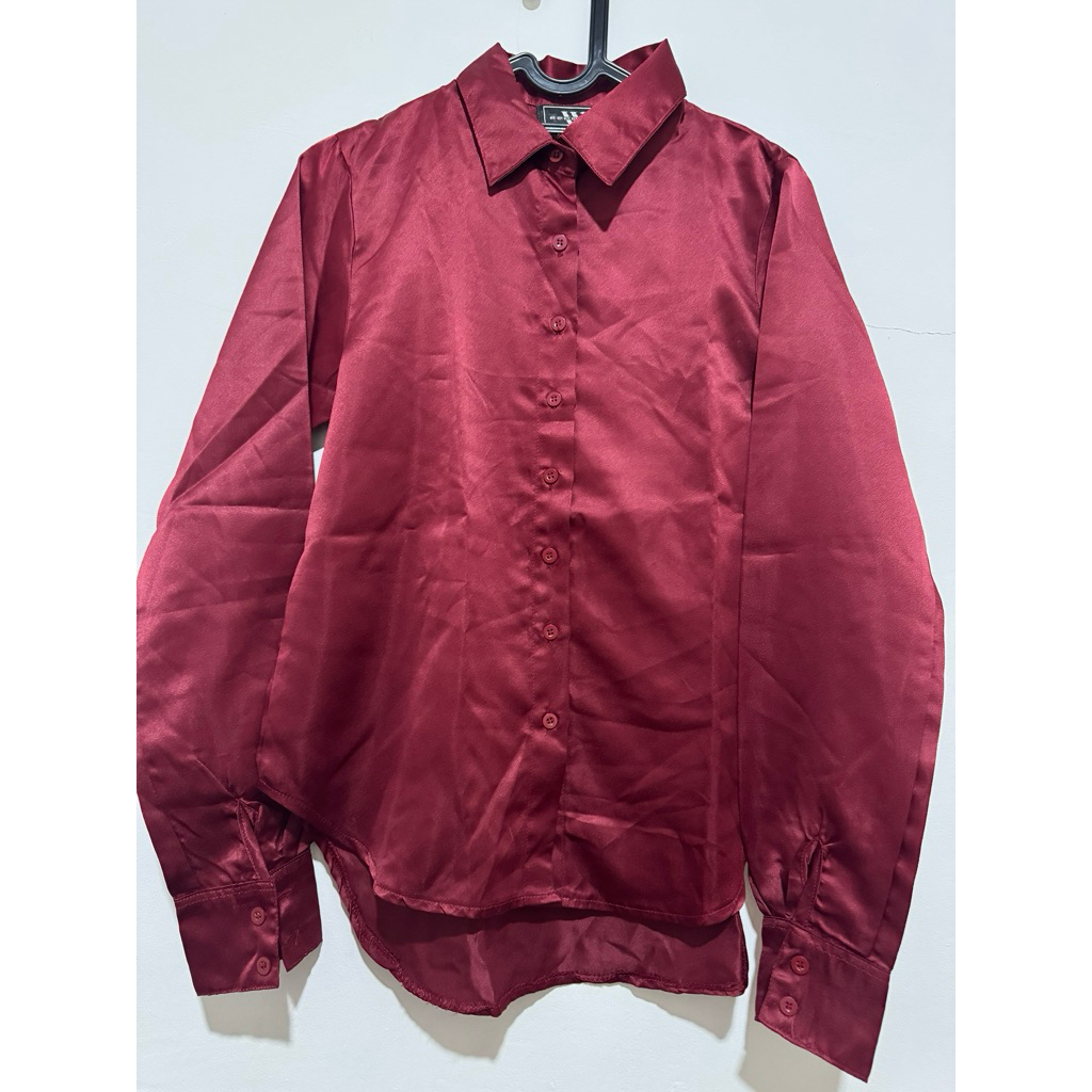 kemeja satin preloved