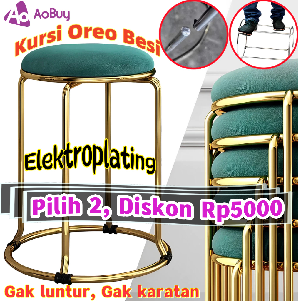 Kursi Oreo Besi /Kursi Bar Oreo /Kursi Cafe Bulat /Kursi Bar/kursi bakso/kursi bulat besi/kursi besi