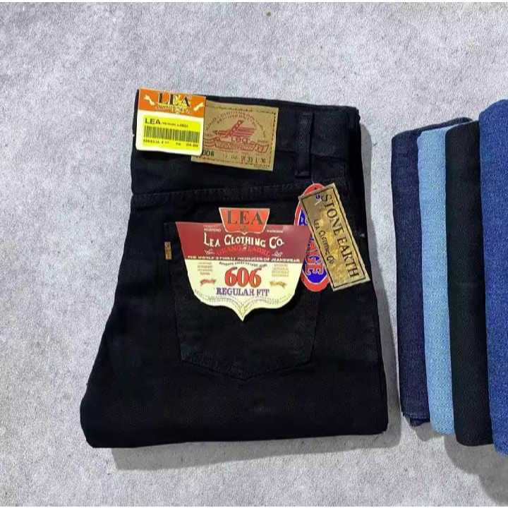 Celana Jeans Pria LEA  Standar Reguler Original Denim/Celana Jeans Standar Pria Dewasa Lea Premium