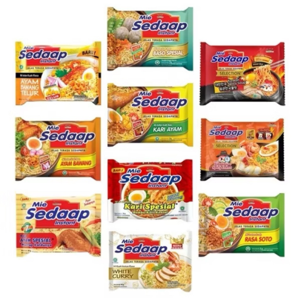 

Sedaap Mie Instan ready all varian 5pcs