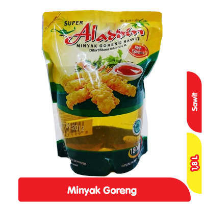 

Minyak Goreng Aladdin Sawit Pouch 1.8 L