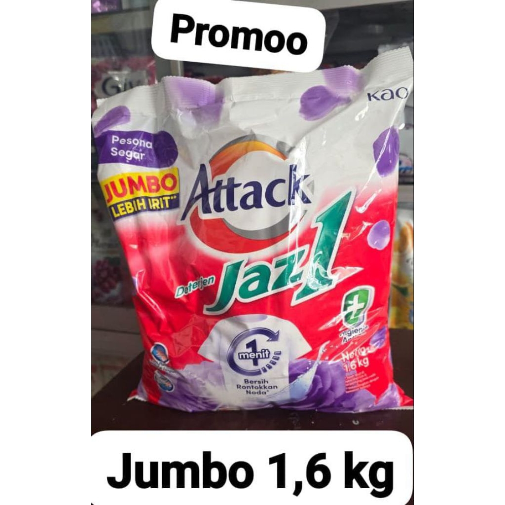 Detergen Bubuk Attack Jaz1 1.5kg (jumbo)