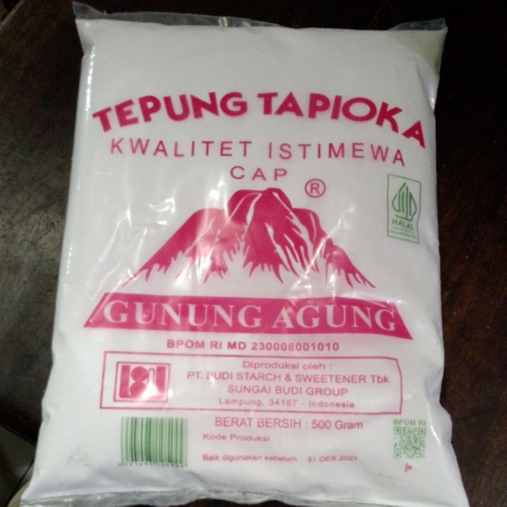 

Tepung tapioka gunung agung 500gr