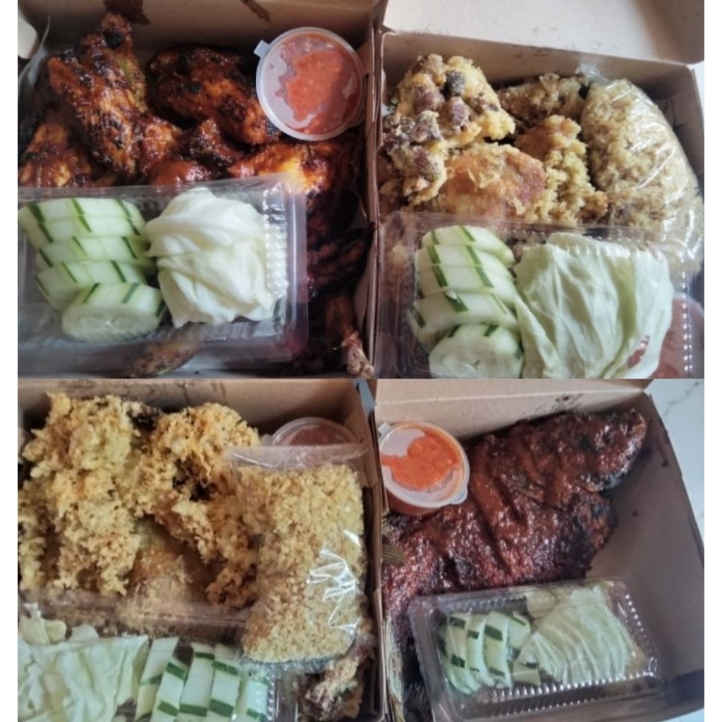 

Paket Gurami Gurame ayam goreng kremes Bakaran siap makan enak