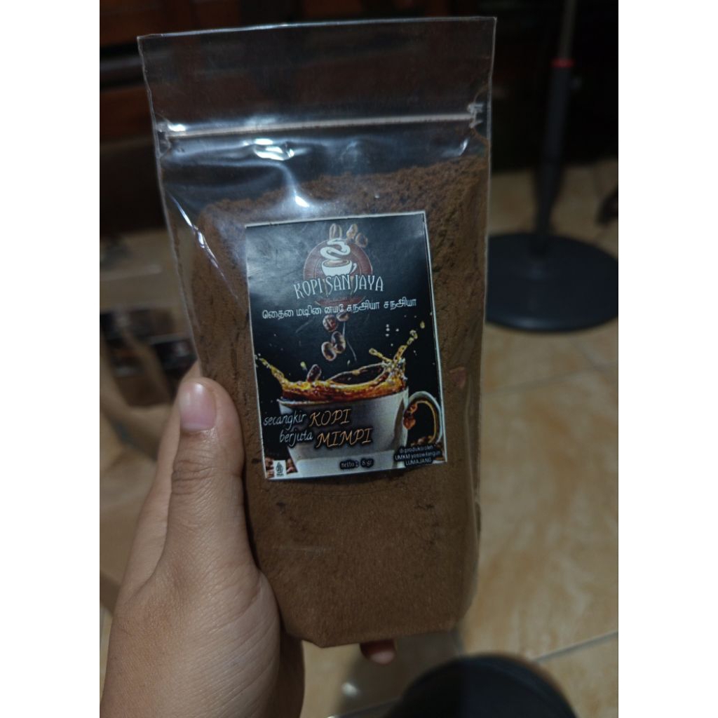 

KOPI SANJAYA - kopi bubuk kemasan 150 9ram bahan kopi liberika/kopi nangka premium