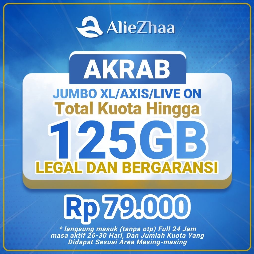 XL AXIS ANGOTA AKRAB RESMI BERGARANSI KUOTA XL AXIS 123GB JUMBO AKRAB JUMBO
