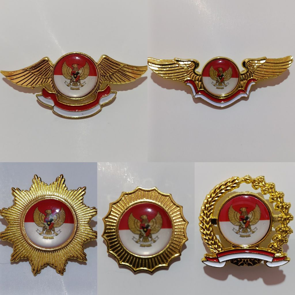 PIN MATAHARI LOGO GARUDA MERAH PUTIH