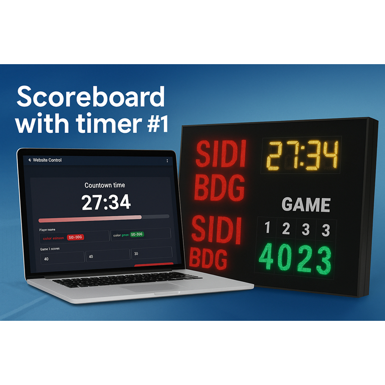 Skor Padel | Score Padel Court | Scoreboard Padel | Papan Skor Lapangan Padel |Running Text Lapangan