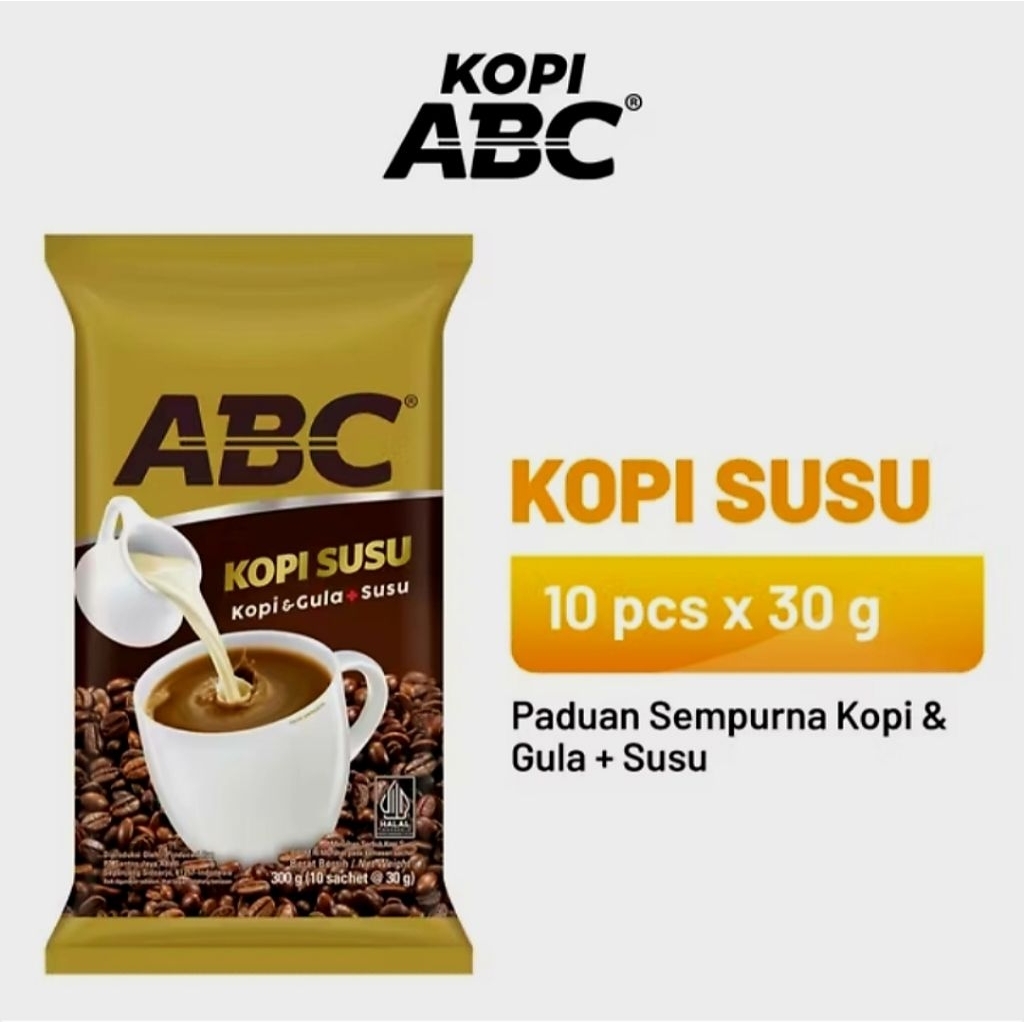 

ABC Kopi 1 pak / renceng (10 × 30 gr) | Mom Happy Store
