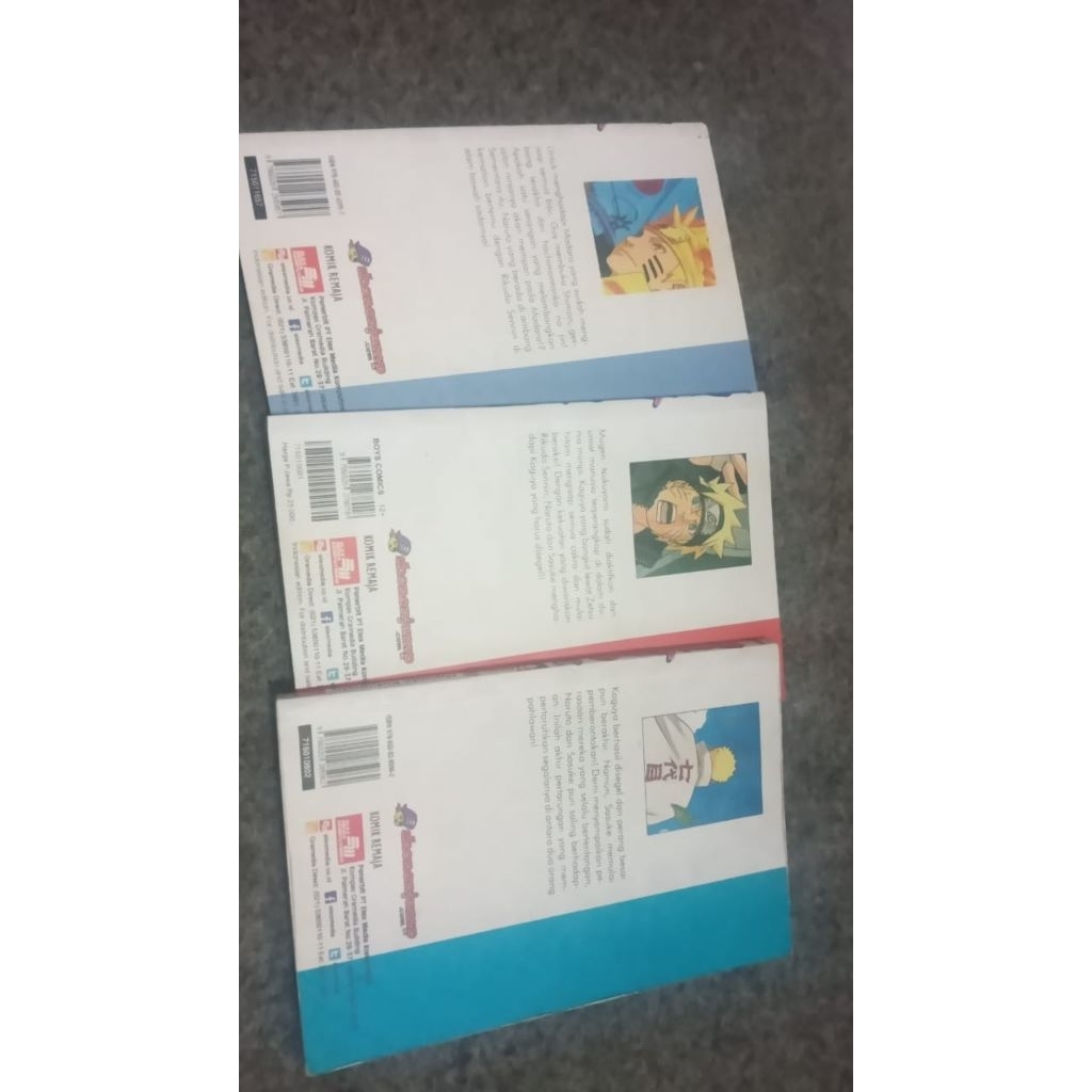 komik naruto set original 70,71,72