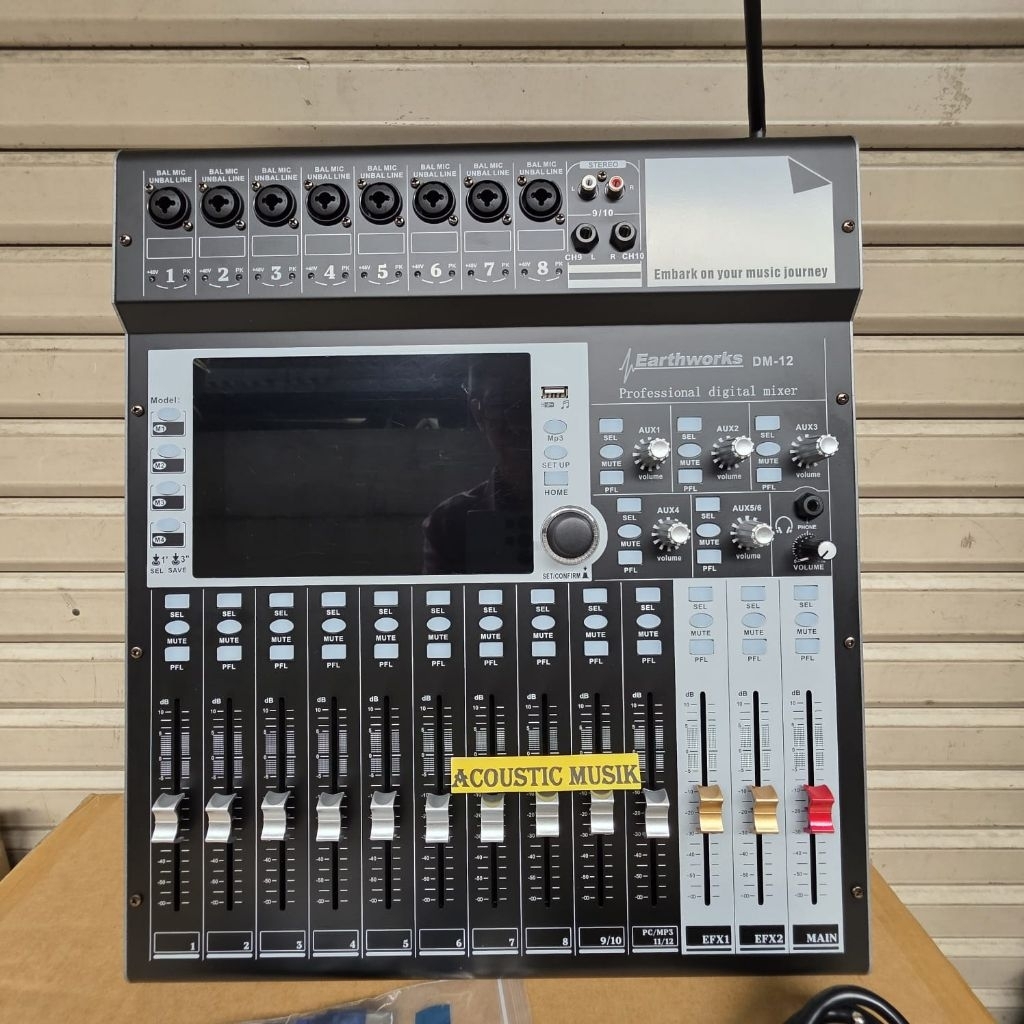 MIXER DIGITAL EARTHWORK DM-12 PROFESIONAL MIXER 12 CHANNELDM12 EARTHWORK DM 12 BLUETOOTH MP3