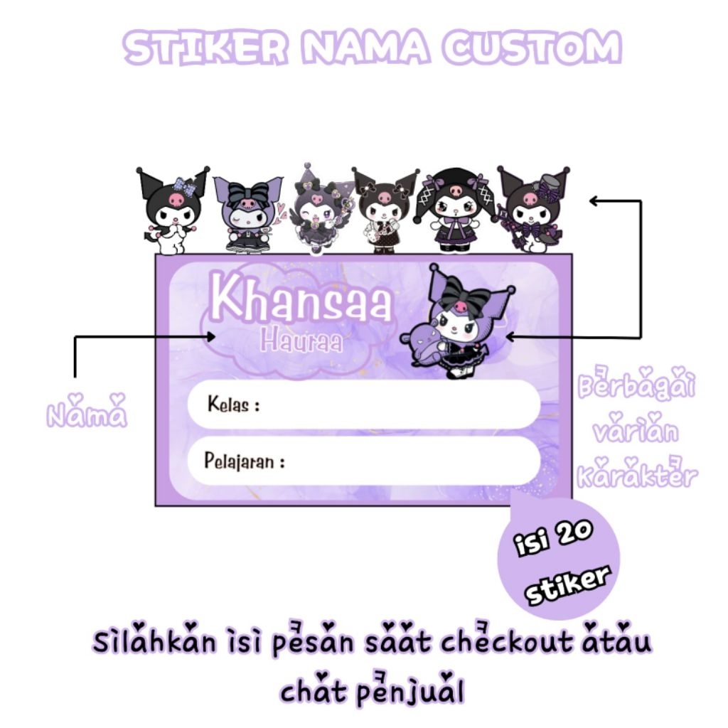 

Stiker Nama Costum Stiker Buku Label Nama Label Stiker Nama Costum Isi 20