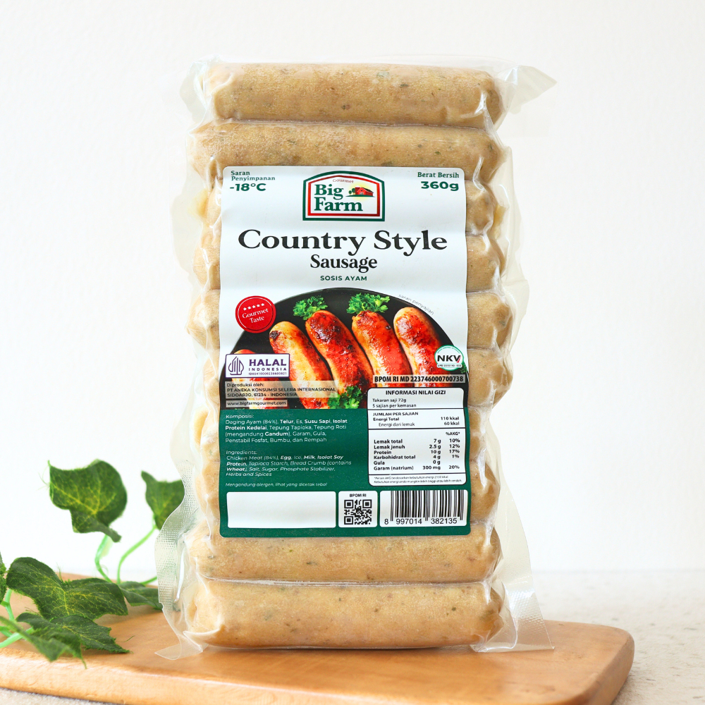 

360G Big Farm Country Style Sausage 10 pcs