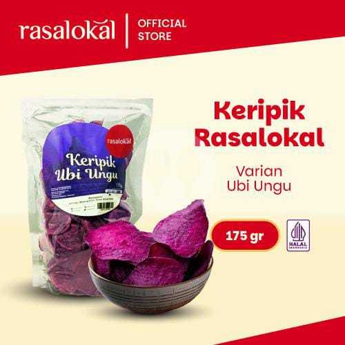 

snack/ camilan kripik ubi ungu rasalokal