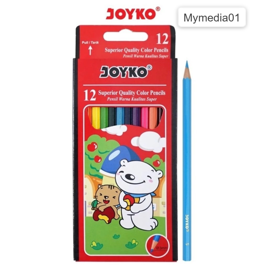 

PENSIL WARNA MEREK JOYKO COLOUR PENCILS CP-12PB TERLARIS