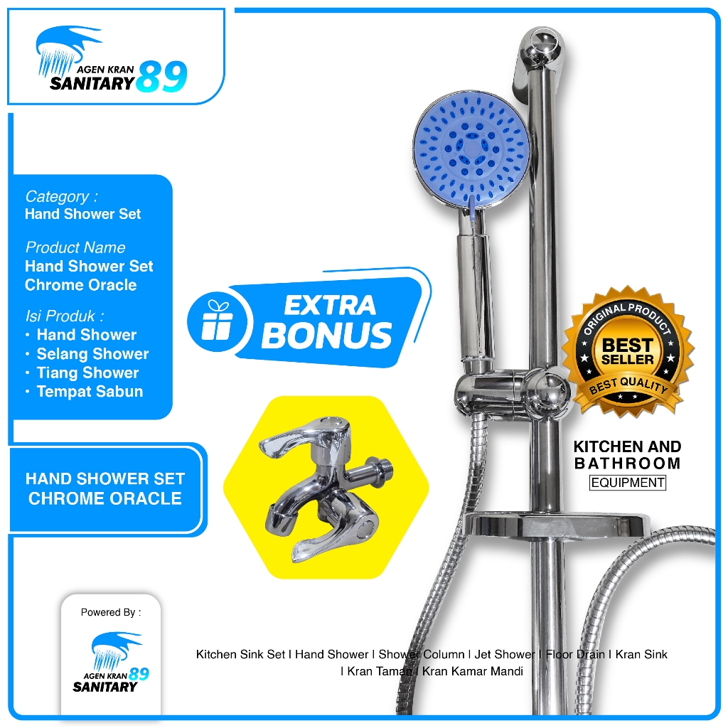 HAND SHOWER ORACLE SET/HAND SHOWER FIORENTINO SET/HAND SHOWER KAMAR MANDI