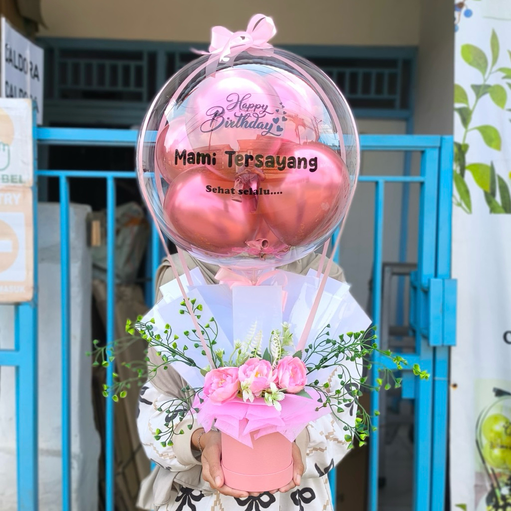 Buket balon kosongan wisuda ulang tahun