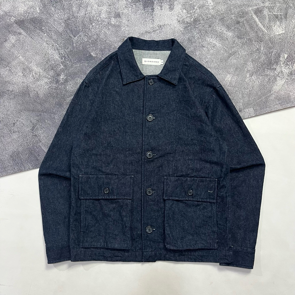 Outer Jacket Denim Giordano Blue Indigo