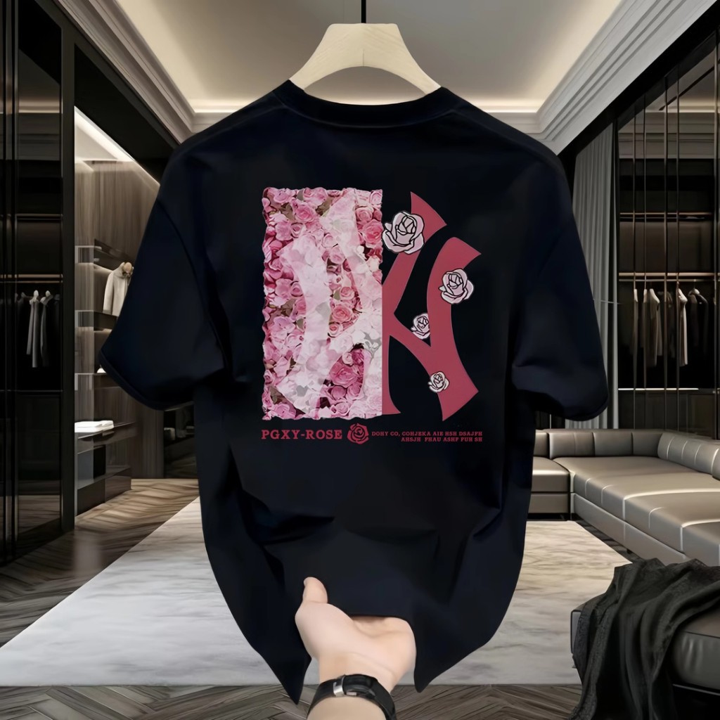 ✅COD✅ Kaos MLBNY pria, musim panas, santai 100% katun, couple style, trendi cocok semua