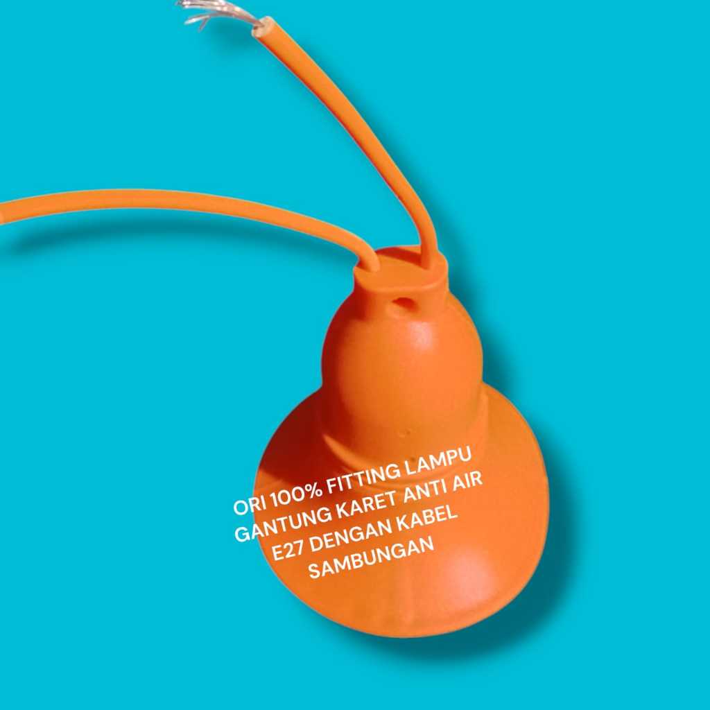 C54 FITTING LAMPU E27 WD KARET ANTI PECAH ANTI AIR TOPI WATERPROOF PJU FITING JALAN PLAFON GANTUNG A