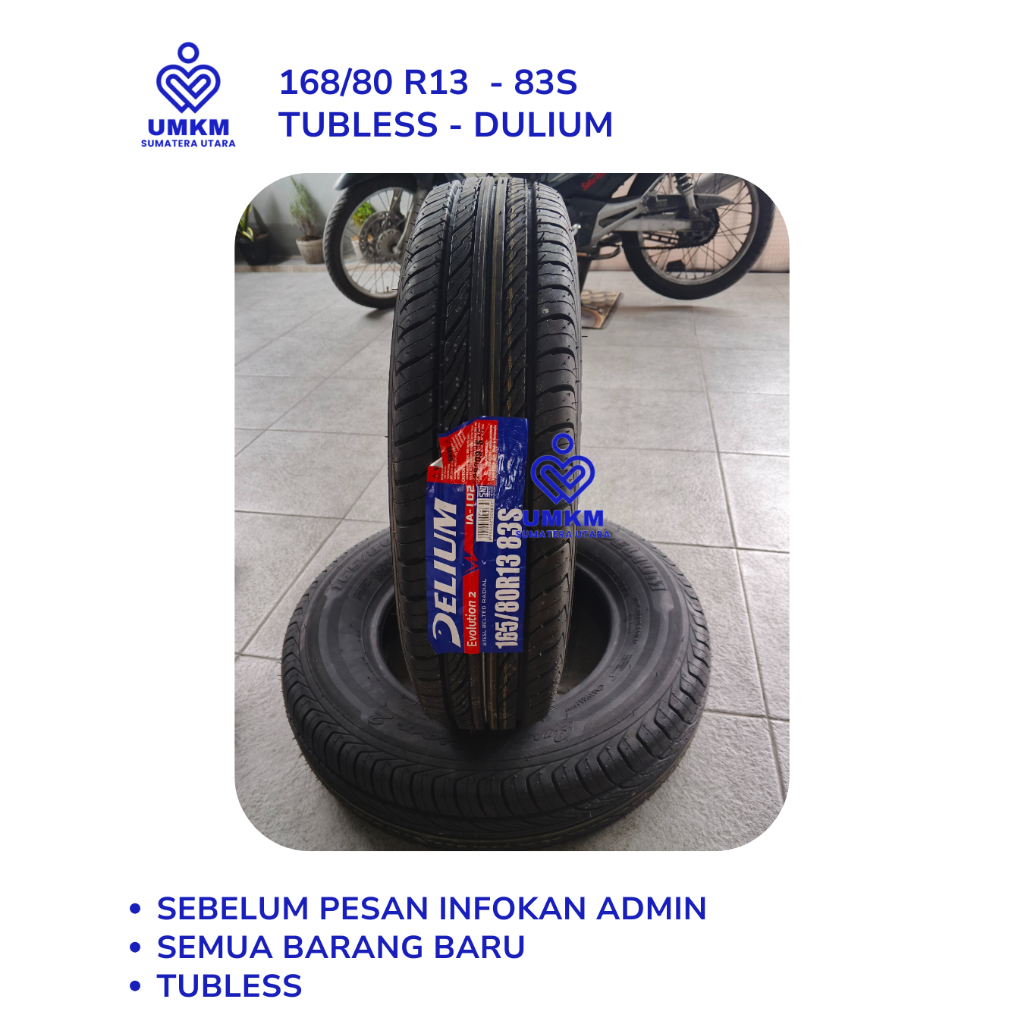 Ban Mobil 165 80 R13  / Ban Mobil / Ban Delium Tubless / Ban Mobil Tubless Ring 13 165/80 R13 / Ban 