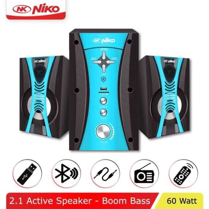 Niko Speaker Slank, Speaker Portable Bluetooth/Niko Speaker Bluetooth Xtra Bass Multimedia Subwoofer